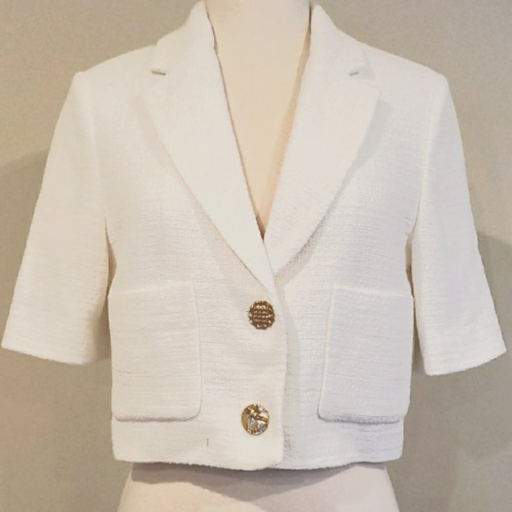 Zara NWT Cropped blazer sz S